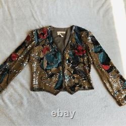 Vintage Neil Bieff/Arturo Herrera Silk Sequined Jacket