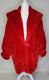 Vintage O'briane Paris Made In France Red Soft Faux Fur Coat Sz M/l Rare