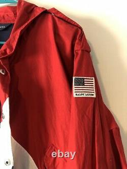 Vintage POLO RALPH LAUREN Womens Rare Jacket Red White Blue USA SMALL 90s