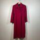 Vintage Pendleton Dress Coat Size 8 Womens Dark Red Long Wool Career