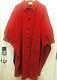 Vintage Pendleton Stunning Bright Red 100% Virgin Wool Coat/cape Women's Size 8