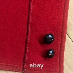 Vintage Pendleton Stunning Bright Red 100% Virgin Wool Coat/Cape Women's Size 8