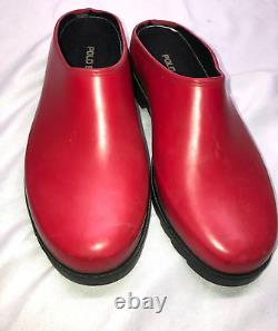 Vintage Polo Sport Ralph Lauren Womens 8 Red Slip-ons, Clogs, Mules