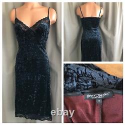 Vintage RARE Betsey Johnson New York velvet dress Y2K Womens size 6