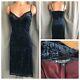 Vintage Rare Betsey Johnson New York Velvet Dress Y2k Womens Size 6