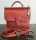 Vintage Red Coach Willis Handbag 9927 Leather Nickel Top Handle Rare Beauty