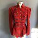 Vintage Ren Ellis Red Suede Leather Bead Embellished Western Jacket Womens Small