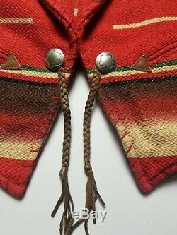 Vintage Ralph Lauren Country MADE USA Native Indian BEACON AZTEC Blanket VEST