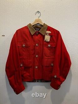 Vintage Ralph Lauren Fishing Hunting Red fly fish plaid