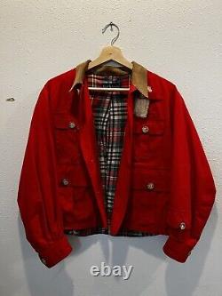 Vintage Ralph Lauren Fishing Hunting Red fly fish plaid