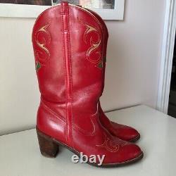 Vintage Red Dingo Cowgirl Boots