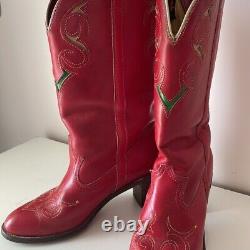 Vintage Red Dingo Cowgirl Boots