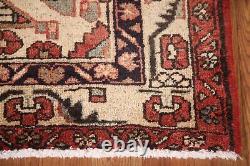 Vintage Red/ Ivory Ardebil Runner Rug 4x11 Wool Hand-knotted Hallway Carpet