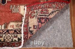 Vintage Red/ Ivory Ardebil Runner Rug 4x11 Wool Hand-knotted Hallway Carpet