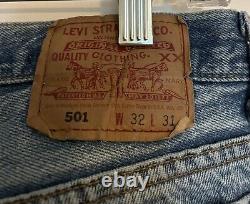 Vintage Red Label 501 Levi's Button Fly Distressed