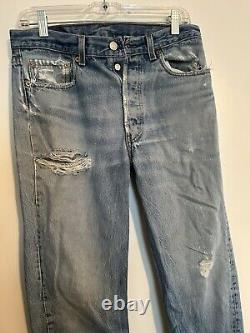 Vintage Red Label 501 Levi's Button Fly Distressed