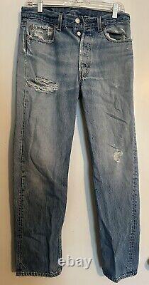 Vintage Red Label 501 Levi's Button Fly Distressed