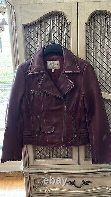 Vintage Red Leather Jacket womens small