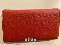 Vintage Red Pre-owned Women's Salvatore Ferragamo Leather Wallet-great Quality