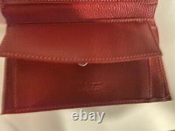 Vintage Red Pre-owned Women's Salvatore Ferragamo Leather Wallet-great Quality