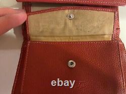 Vintage Red Pre-owned Women's Salvatore Ferragamo Leather Wallet-great Quality