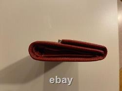 Vintage Red Pre-owned Women's Salvatore Ferragamo Leather Wallet-great Quality