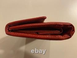 Vintage Red Pre-owned Women's Salvatore Ferragamo Leather Wallet-great Quality