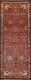 Vintage Red Traditional Hamedan Runner Rug 3'x10' Wool Hand-knotted Carpet