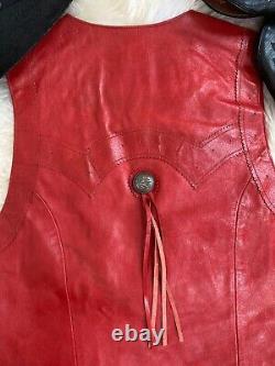 Vintage Red Vest Pioneer Wear High quality western wear, cowgirl Womens L