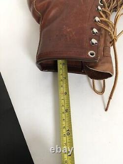Vintage Red Wing Crepe Moc Toe Brown Leather Boots 7 Men 8.5 Women 50s 60s
