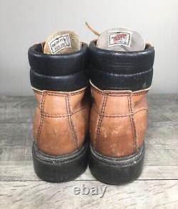 Vintage Red Wing Shoes Womens 2308 Brown Leather Steel Toe Work Boots Size 7.5