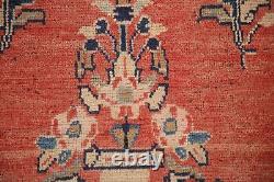 Vintage Red Wool Floral Mahal Runner Rug 3x10 Hand-knotted Wool Carpet