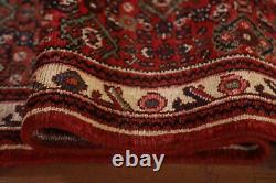 Vintage Red Wool Hamedan Traditional Hand-knotted Hallway Runner Rug 3x16 Carpet