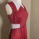 Vintage Red And White Polka Dot Maxi Dress