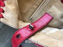 Vintage Red leather Fendi Baguette / crossbody interchangeable straps! Rare