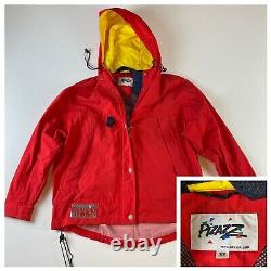Vintage Retro Pizazz Ski Jacket Adorable Junior Womens Adult Small Red Vtg