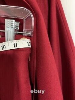 Vintage Rodier Paris Womens Jacket Skirt Set 36 Red Aline France Elegant