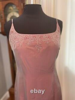 Vintage Shelli Segal Prom Dress Gown size women's 10 iridescent red