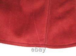 Vintage Spolek 100% REAL Sheepskin Shearling Leather Coat RED sz M