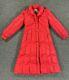 Vintage The Waters Edge Down Duck Filled Parka Trench Puffer Coat Red Size Xs
