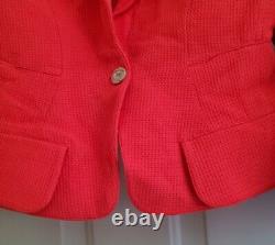 Vintage Thierry Mugler Red Cotton Jacket Size 40