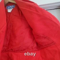 Vintage Thierry Mugler Red Cotton Jacket Size 40