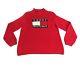 Vintage Tommy Hilfiger Sweater Womens Medium Red Spellout Knit Mock Neck 90s Y2k