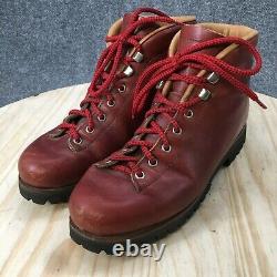 Vintage Vasque Hiking Boots Womens 9 M Highlander Ankle Booties 7526 Red Leather