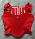 Vintage Vivienne Westwood Corset Red Satin With Classic Orb Size 42 Very Rare