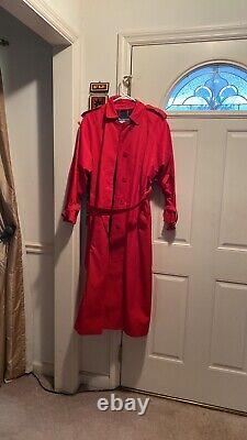 Vintage Women's BURBERRYS Jacket Coat Red Size 12