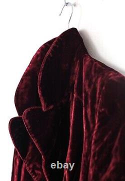Vintage Womens DOLCE & GABBANA D&G Velour Blazer Jacket Coat Red Size IT 38 US 2