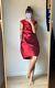 Vintage Womens Dolce Gabbana Sheath Dress Silk Party Cocktail Red Size It 40