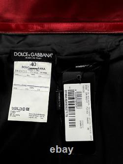 Vintage Womens DOLCE GABBANA Sheath Dress Silk Party Cocktail Red Size IT 40
