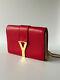 Vintage Yves Saint Laurent Ysl Mini Y Ligne Red Leather Crossbody Bag Rare